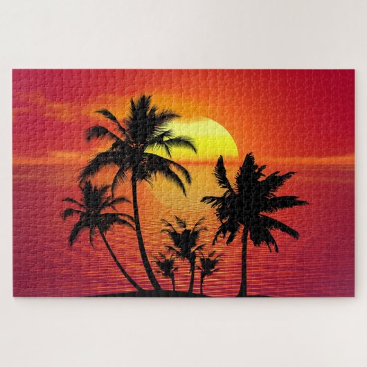 Puzzle Coucher de soleil sur la plage (Horizontal)