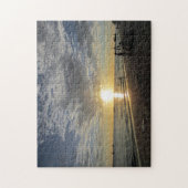 Puzzle coucher de soleil sur la plage blanche (Vertical)
