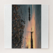 Puzzle Coucher de soleil sur la plage de Salthill à Galwa (Horizontal)