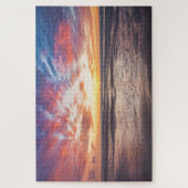 Puzzle Coucher de soleil sur la plage et la mer (Vertical)
