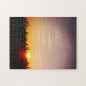 Puzzle Coucher De Soleil Sur Le Champ De Maïs (Horizontal)