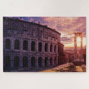 Puzzle Coucher de soleil sur le Colisée de Rome à Rome