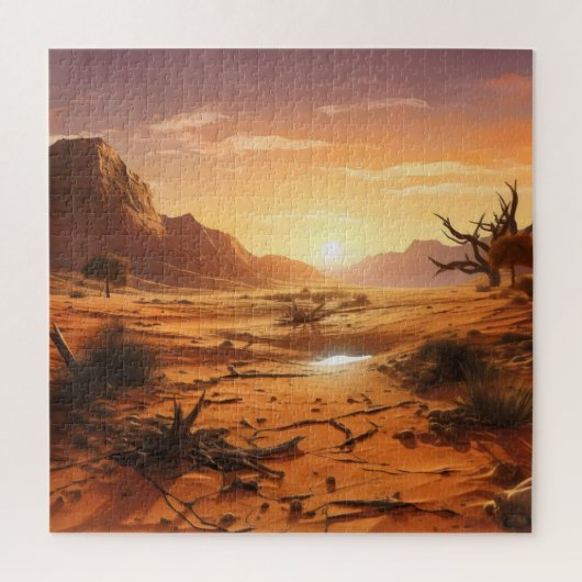 Puzzle Coucher de soleil sur le désert (Vertical)