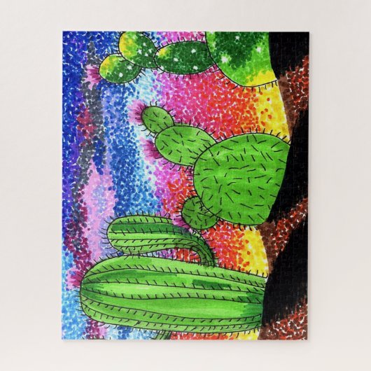 Puzzle - coucher de soleil sur le désert (Vertical)