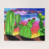 Puzzle - coucher de soleil sur le désert (Horizontal)