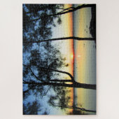 Puzzle coucher de soleil sur le lac (Vertical)