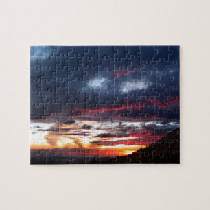 Puzzle Coucher de soleil sur le lac Ottoway - Yosemite -