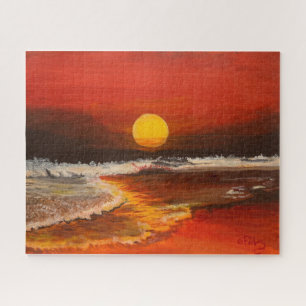 Puzzle Coucher de soleil sur le Pacifique, par Gary Polin