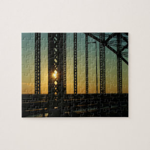 Puzzle Coucher de soleil sur le pont Robert Moses Long Is