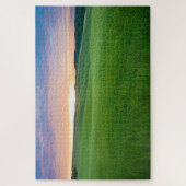 Puzzle Coucher de soleil sur les champs en Toscane (Vertical)
