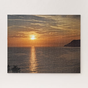Puzzle Coucher de soleil sur les Cinque Terre, Italie - 1
