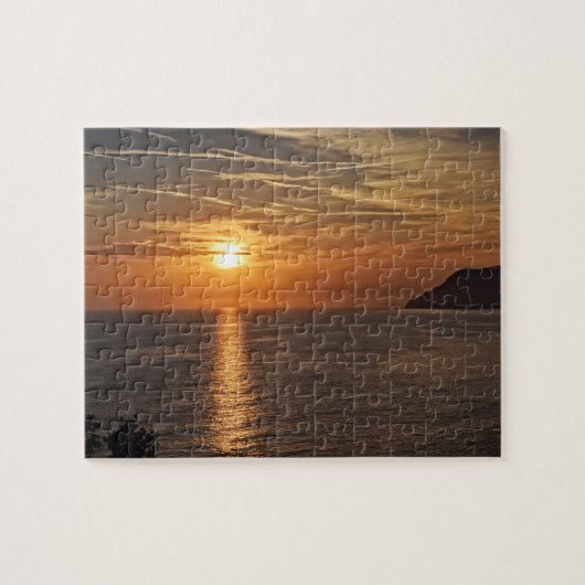 Puzzle Coucher de soleil sur les Cinque Terre, Italie - 8 (Horizontal)