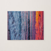 Puzzle Coucher de soleil sur les vagues de l'océan, Calif (Horizontal)