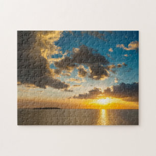 Puzzle Coucher de soleil sur l'océan, Fidji
