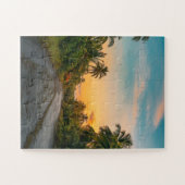 Puzzle Coucher de soleil sur Sandy Beach Path (Horizontal)