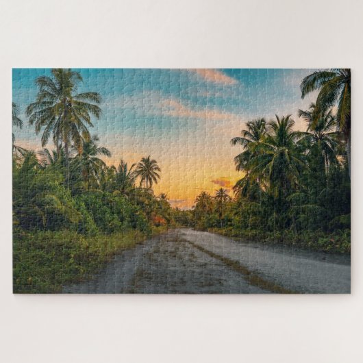 Puzzle Coucher de soleil sur Sandy Beach Path (Horizontal)