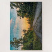 Puzzle Coucher de soleil sur Sandy Beach Path (Vertical)