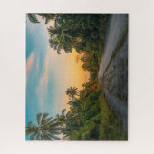 Puzzle Coucher de soleil sur Sandy Beach Path (Vertical)