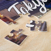 Puzzle Coucher de soleil sur Tokyo, Japon (Côté)