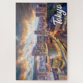 Puzzle Coucher de soleil sur Tokyo, Japon (Vertical)