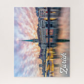 Puzzle Coucher de soleil sur Zurich, Suisse (Vertical)