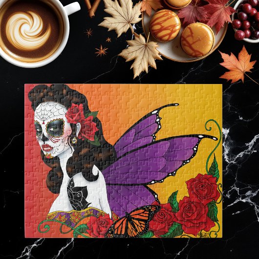 Puzzle Coucher de soleil velu de sucre SKull