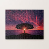 Puzzle Coucher de soleil violet (Horizontal)