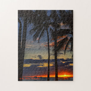 Puzzle Coucher de soleil Waikiki Palm