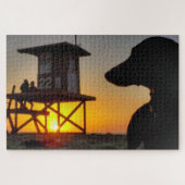 Puzzle Coucher du soleil de plage de Newport (Horizontal)