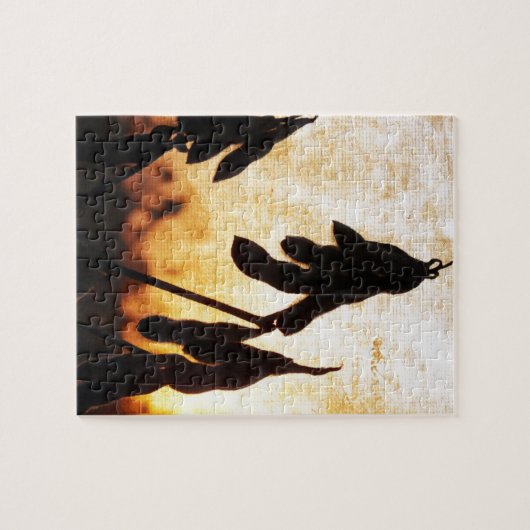 Puzzle Coucher du soleil de soja (Horizontal)