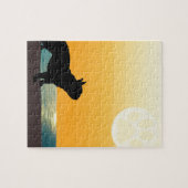 Puzzle Coucher du soleil de Surfside de bouledogue (Horizontal)