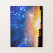 Puzzle Coucher du soleil du pays (Vertical)