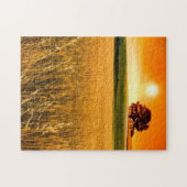 Puzzle Coucher du soleil rouge sang (Horizontal)