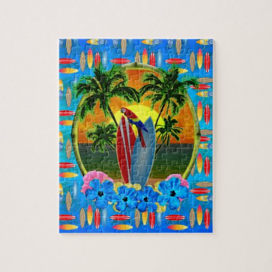 Puzzle Coucher du soleil tropical (Vertical)