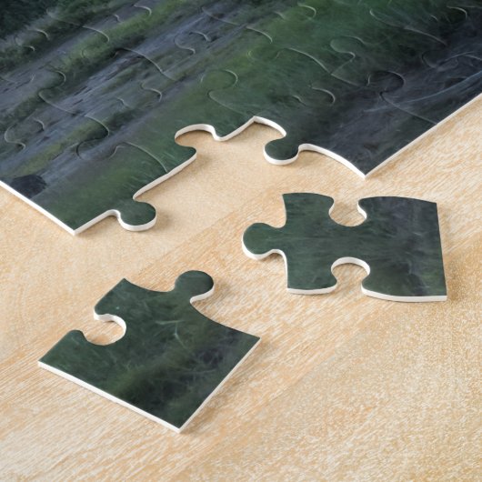 Puzzle Coucher le soleil sur la savane (Côté)