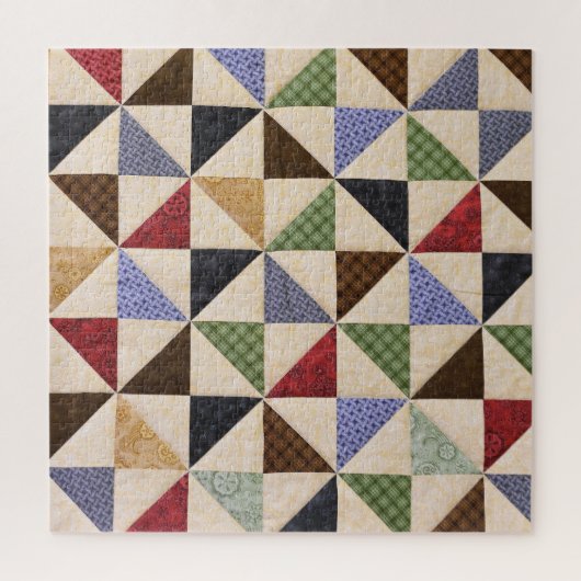 Puzzle Couette en Patchwork colorée : Texture de fleur. (Vertical)