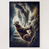 Puzzle Cougar sur les Rochers, Paysage montagneux (Vertical)