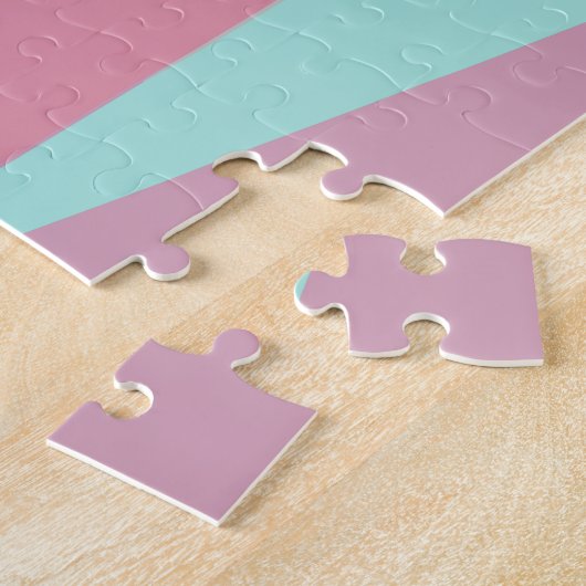 Puzzle Couleur agréable Couleur moderne Formes géométriqu (Côté)