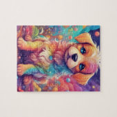Puzzle Couleur arc-en-ciel mignon petit chien (Horizontal)