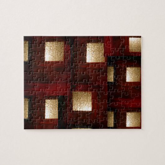 Puzzle Couleur Brown Abstraite or (Horizontal)