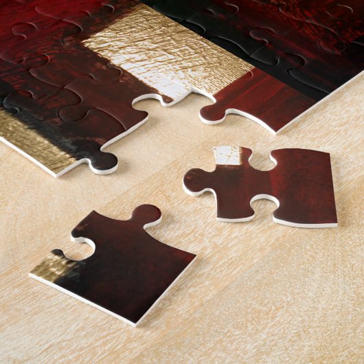 Puzzle Couleur Brown Abstraite or (Côté)