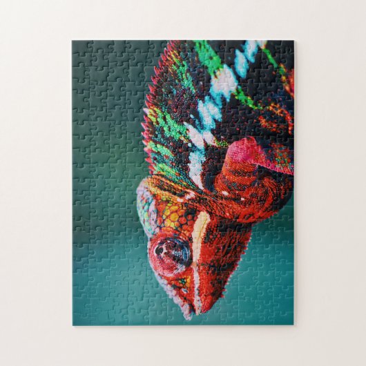 Puzzle Couleur Changement arc-en-ciel Chameleon Reptile (Vertical)