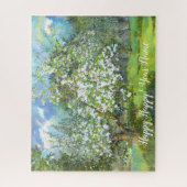 Puzzle Couleur d'aquarelle fleurie (Vertical)