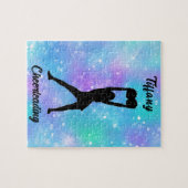 Puzzle Couleur de flambeau de neige chevelu avec son nom (Horizontal)