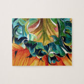 Puzzle Couleur de tournesol jaune peinture d'art original (Horizontal)