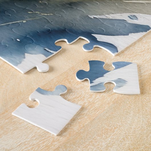 Puzzle Couleur d'eau douce Peinture d'une vache des Highl (Côté)
