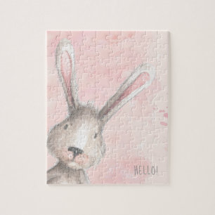 Puzzle Couleur d'eau Lapin Couleur de lapin Hello