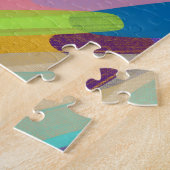 Puzzle Couleur Diagonale, Nom, Peinture Abstraite (Côté)