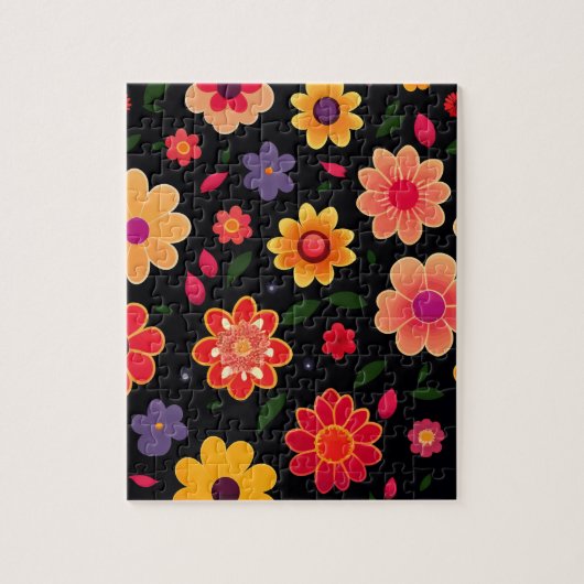 Puzzle Couleur florale mignonne (Vertical)