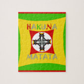 Puzzle Couleur Rasta rouge or vert (Vertical)